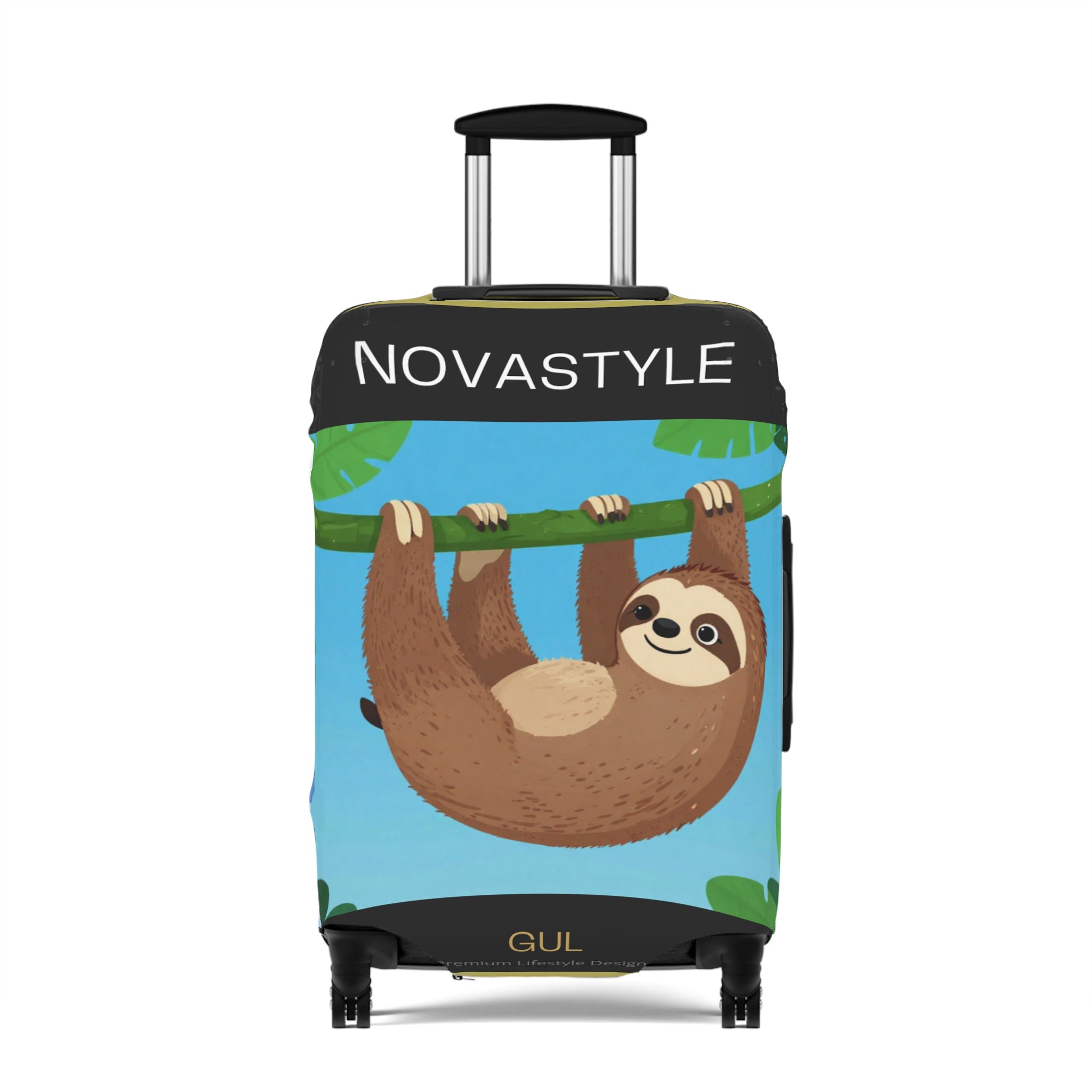 Cute Sloth Luggage Cover – Blue Mountain Travel Protector