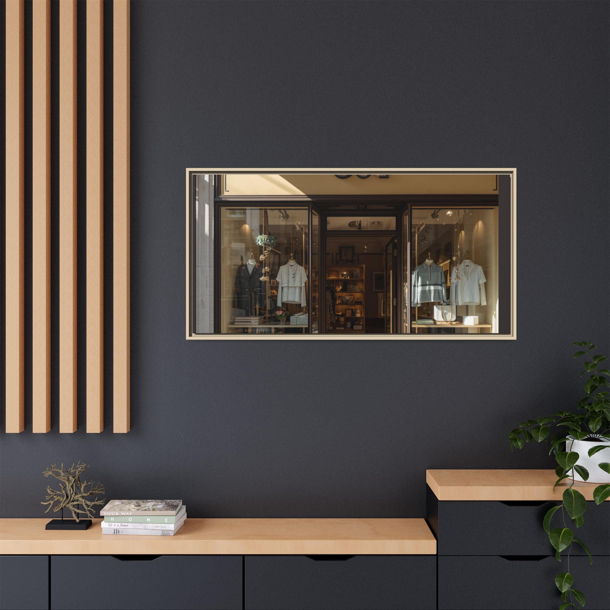 Framed Matte Canvas Print — Boutique Shopfront Photography