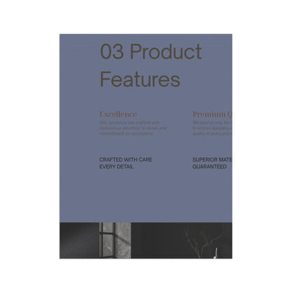 Garden Flag — Minimalist "03 Product Features" Decorative Garden &amp; House Banner