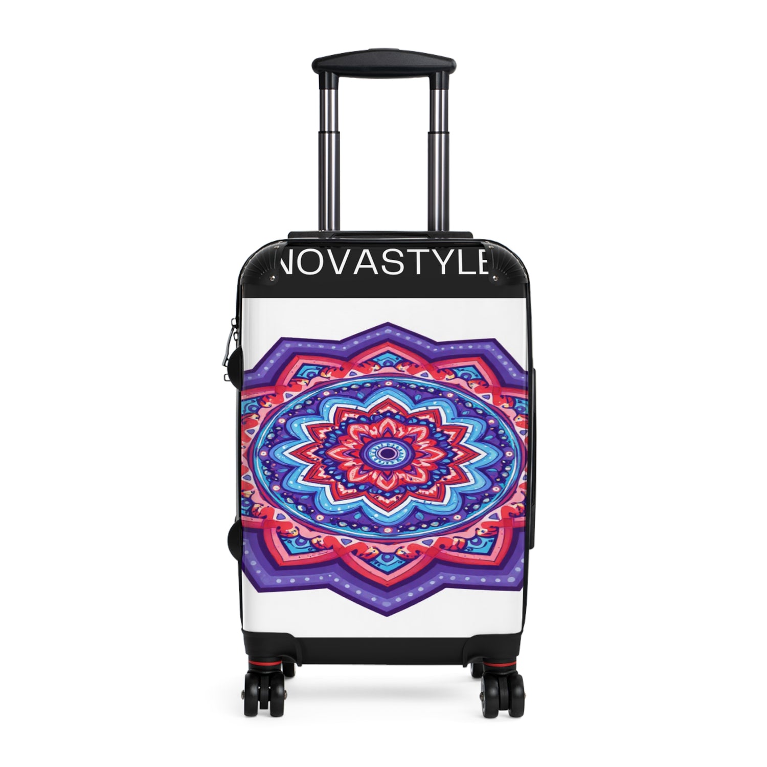 Mandala Travel Suitcase – Colorful Boho Carry-On Luggage