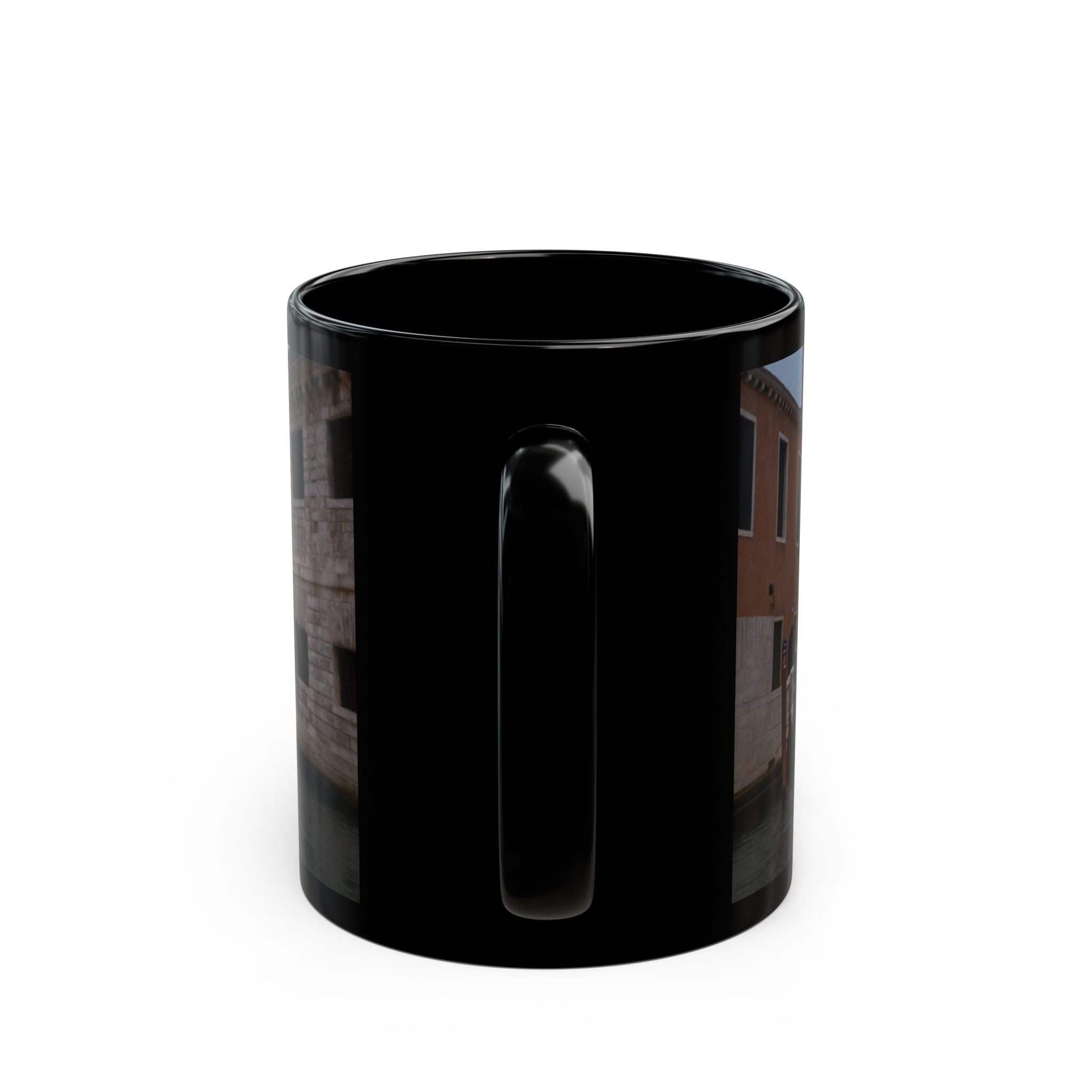 Venice Rialto Bridge Black Photo Mug – Scenic Italy Travel Coffee Cup (11oz/15oz)