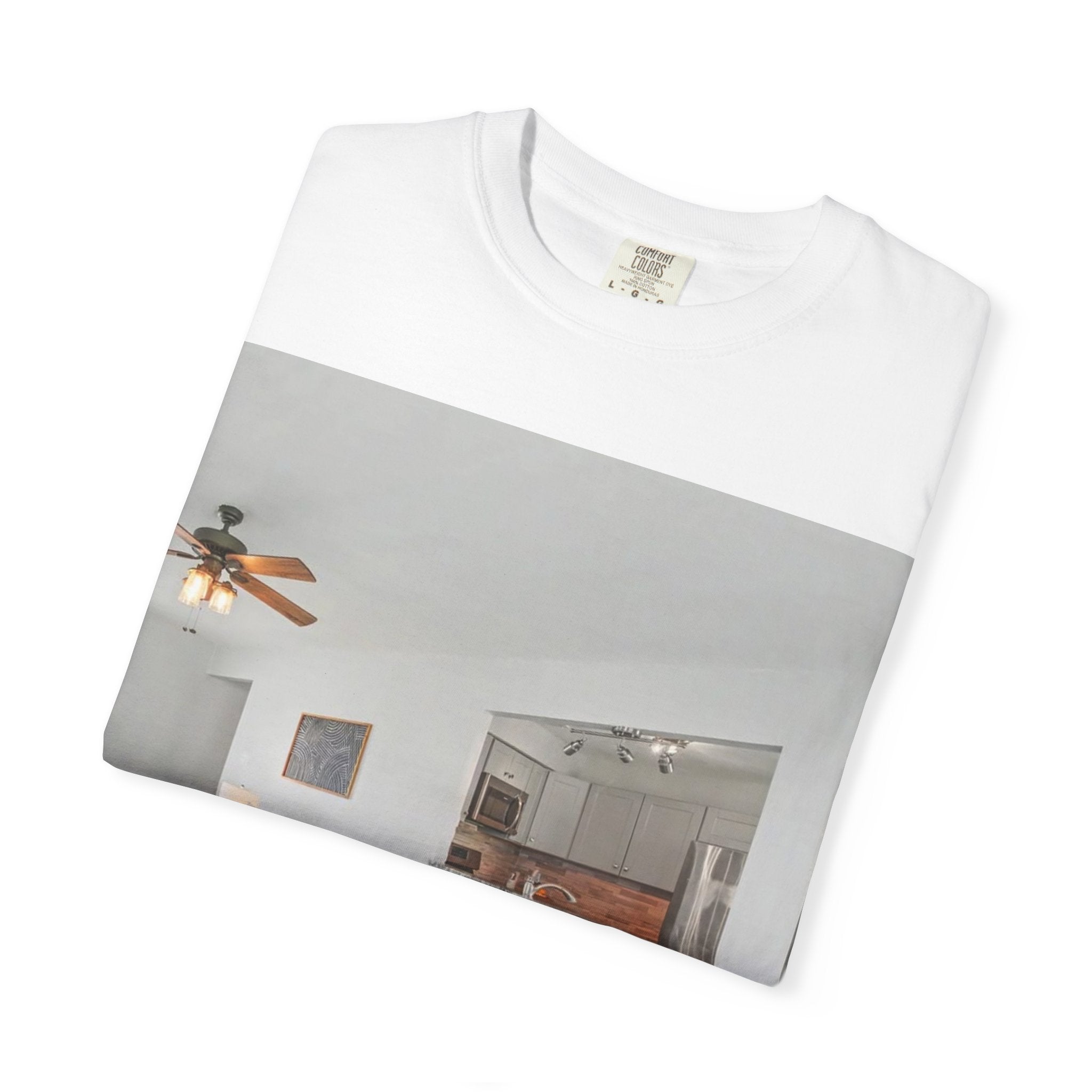 Custom Logo T-Shirt | Cosy Living Room Interior Design Graphic Tee