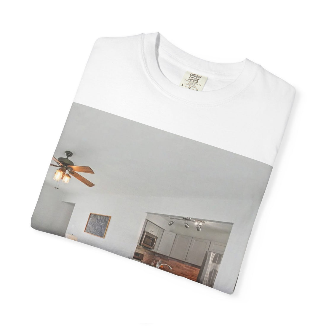Custom Logo T-Shirt | Cosy Living Room Interior Design Graphic Tee