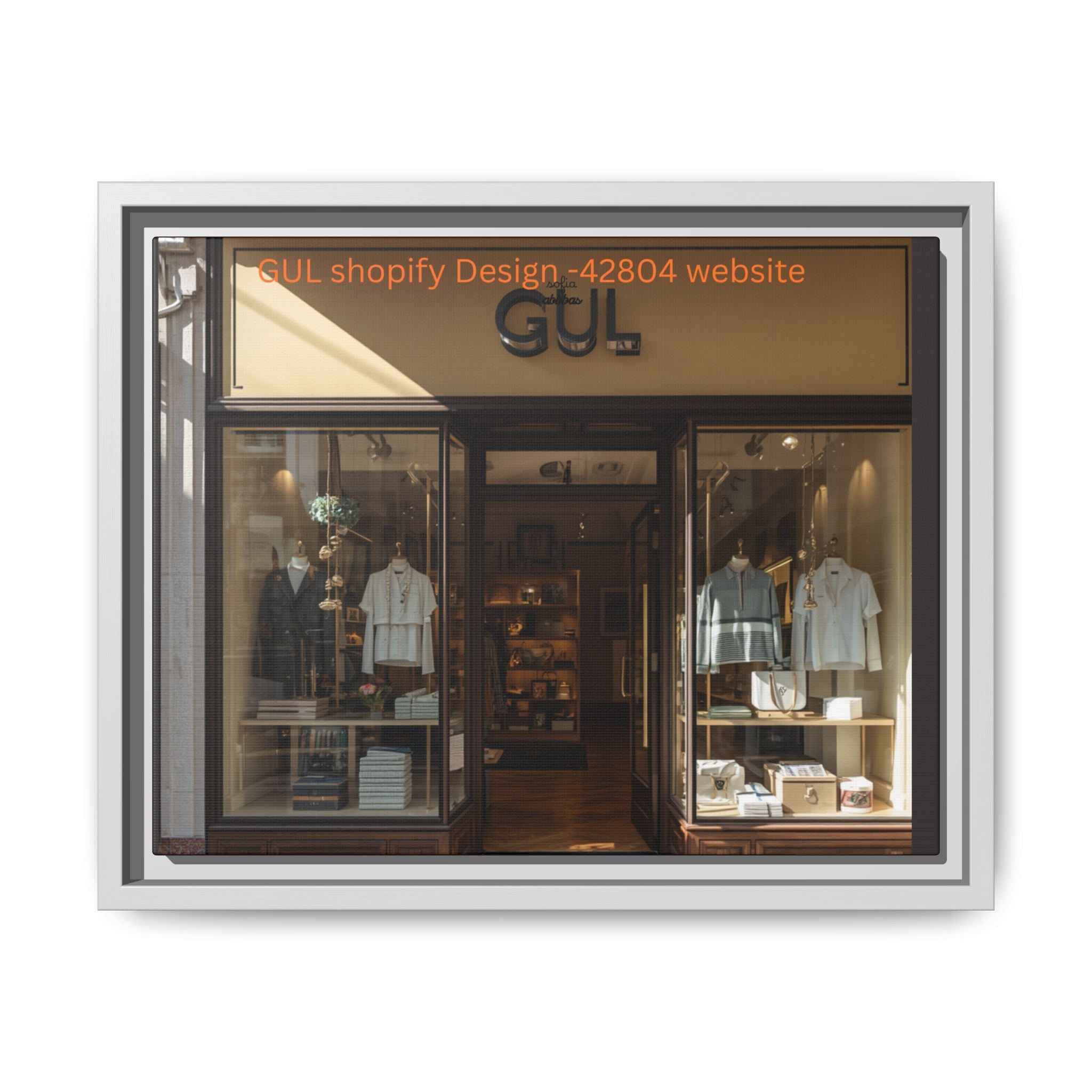 Framed Matte Canvas Print — Boutique Shopfront Photography