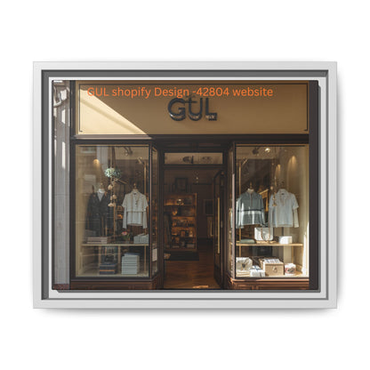 Framed Matte Canvas Print — Boutique Shopfront Photography