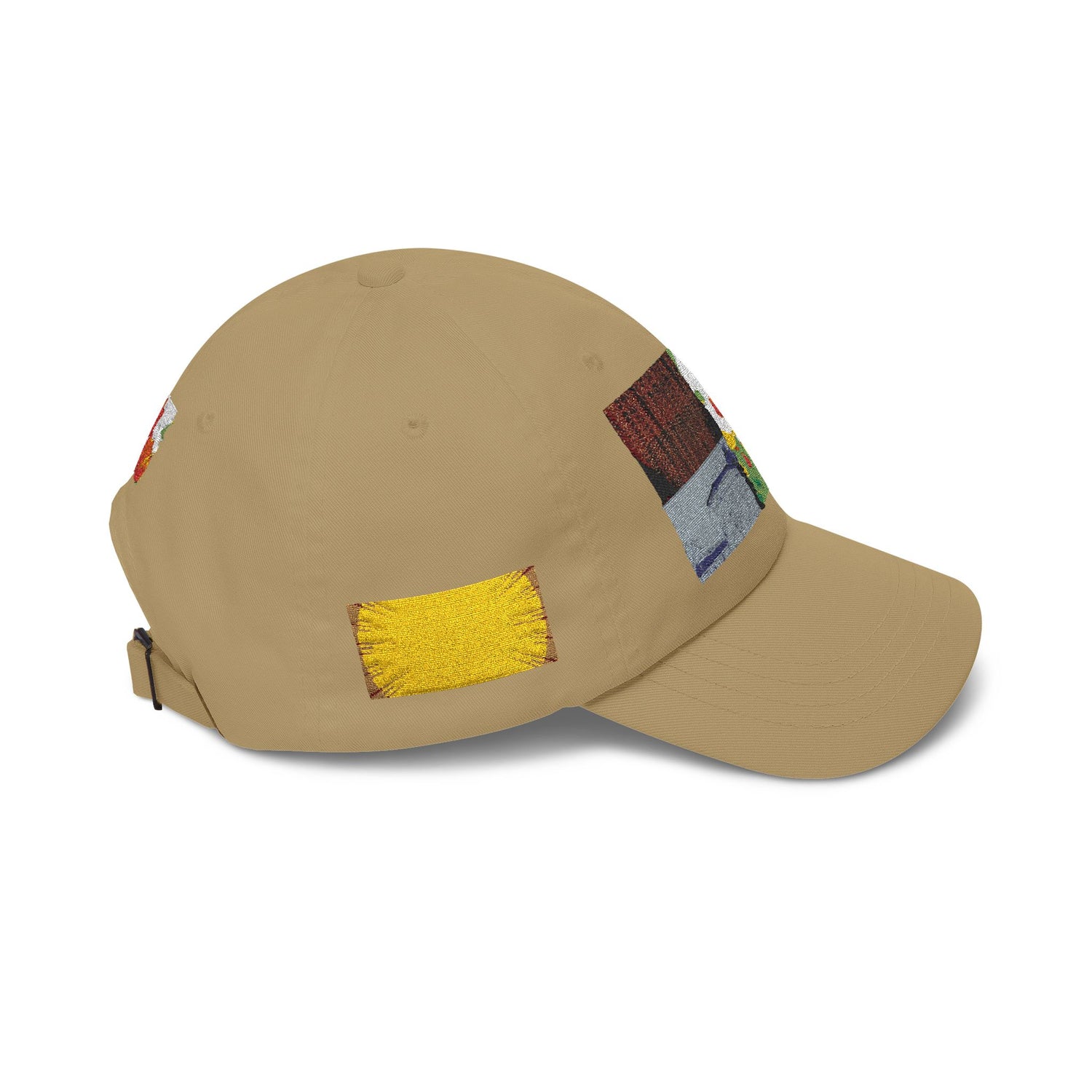 Floral Patch Dad Cap — Colorful Poppy Garden Embroidered Baseball Hat