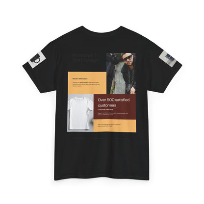 Graphic Tee — Novastyle Minimal Logo &amp; Poster Print T-Shirt