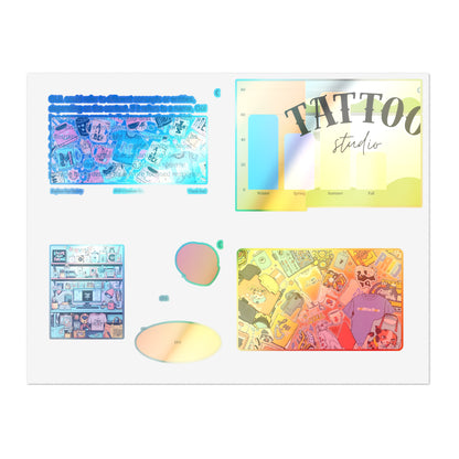 Colorful Sticker Sheets — Retro Tattoo &amp; Pop Art Icons