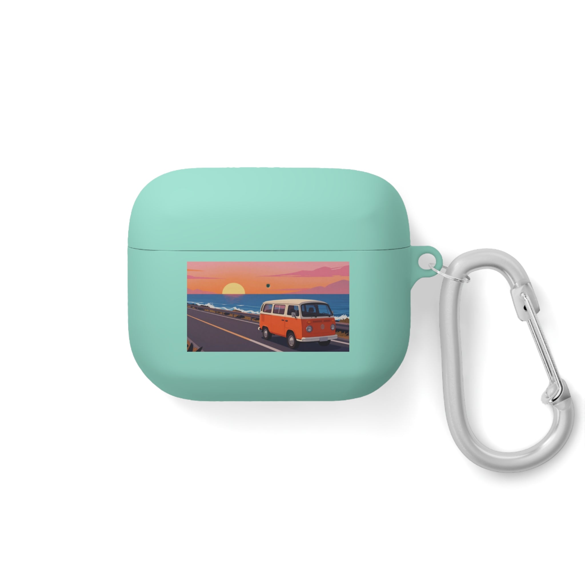 AirPods Case — Retro Sunset Van &amp; Forest Deer Prints
