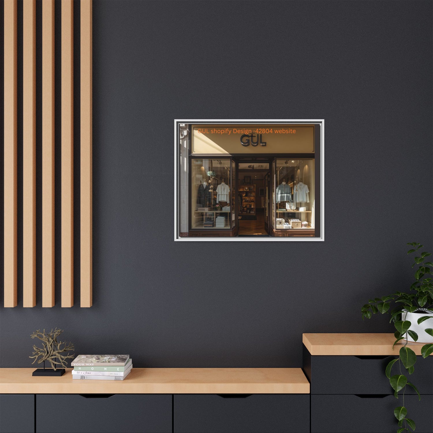 Framed Matte Canvas Print — Boutique Shopfront Photography