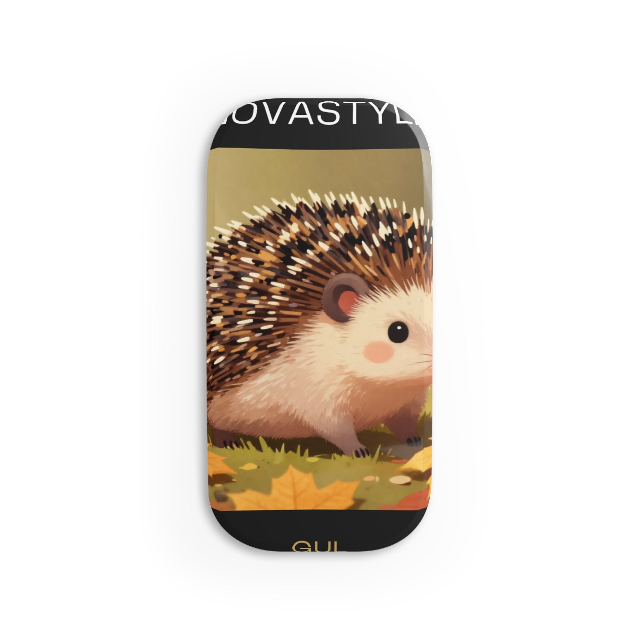 Hedgehog Phone Grip — Cute Fall Woodland Click-On Stand