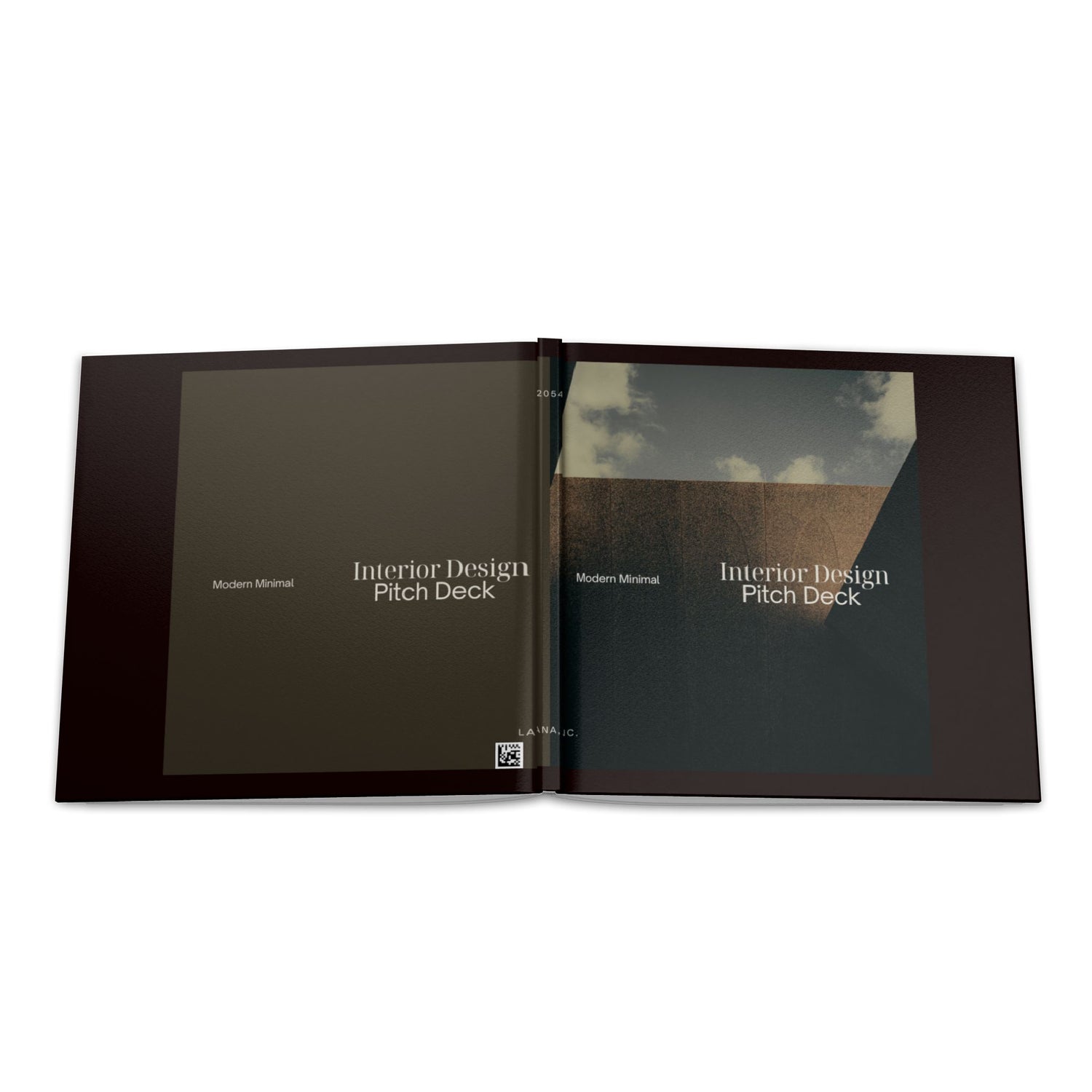 Hardcover Photo Book — Interior Design Pitch Deck Template