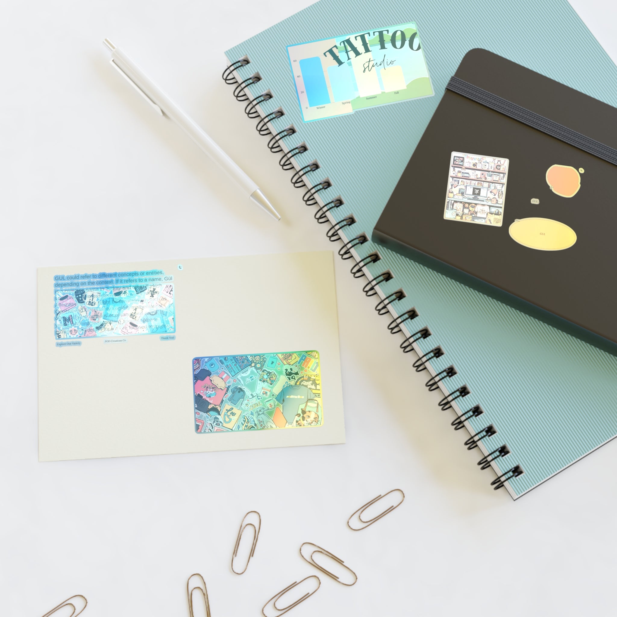 Colorful Sticker Sheets — Retro Tattoo &amp; Pop Art Icons
