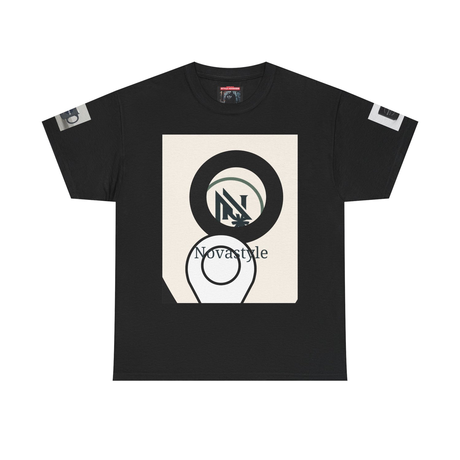 Graphic Tee — Novastyle Minimal Logo &amp; Poster Print T-Shirt