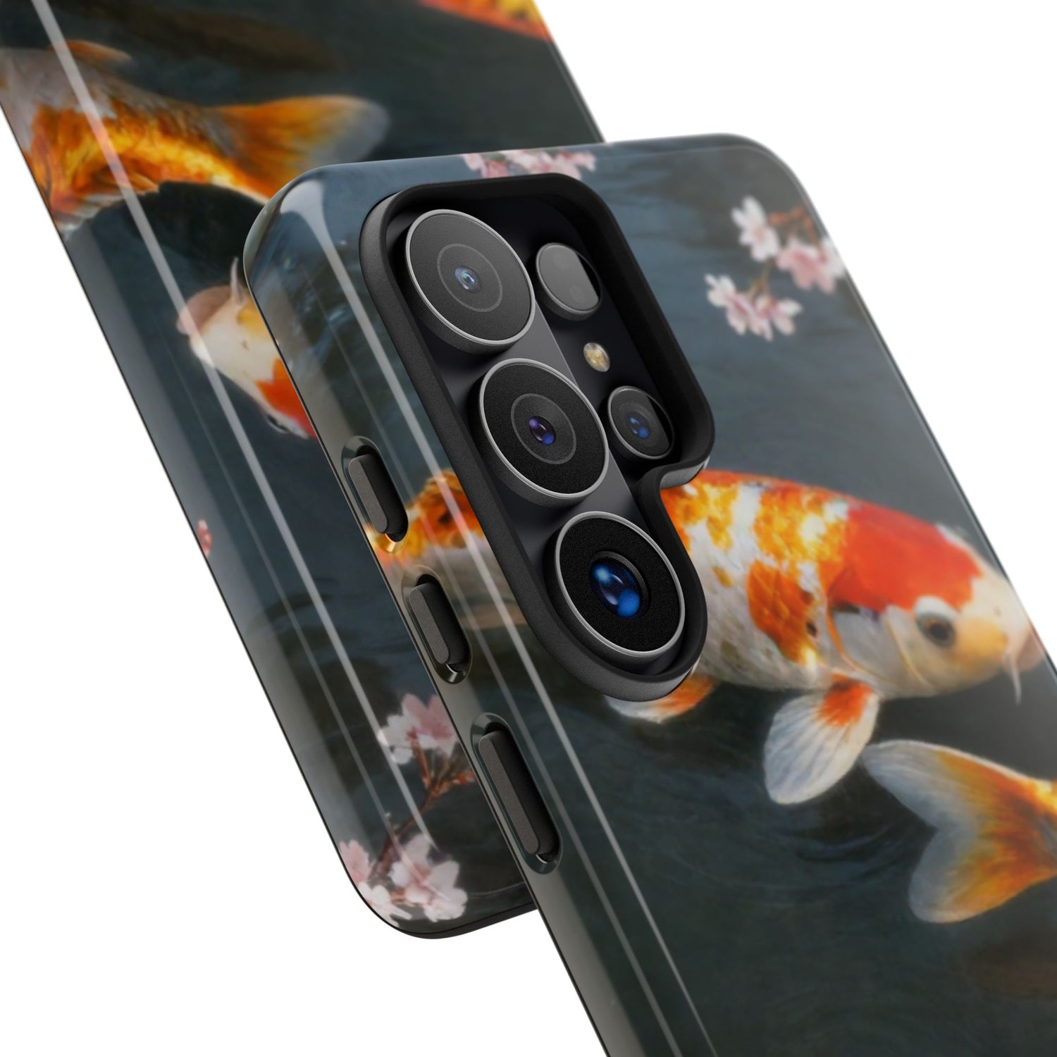Koi Fish Tough Phone Case — Floral Pond Design
