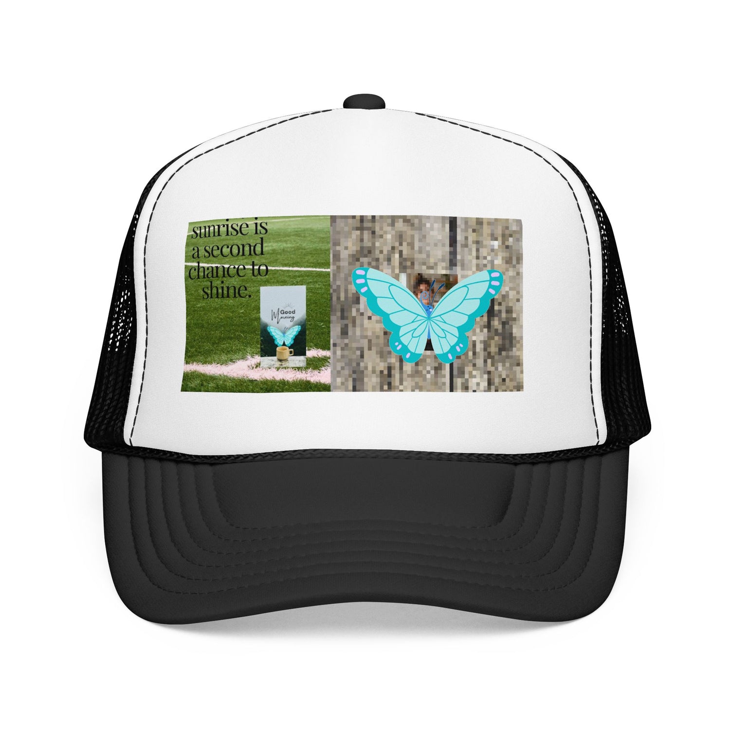 Butterfly Memorial Trucker Hat — In Loving Memory Grave Marker Cap