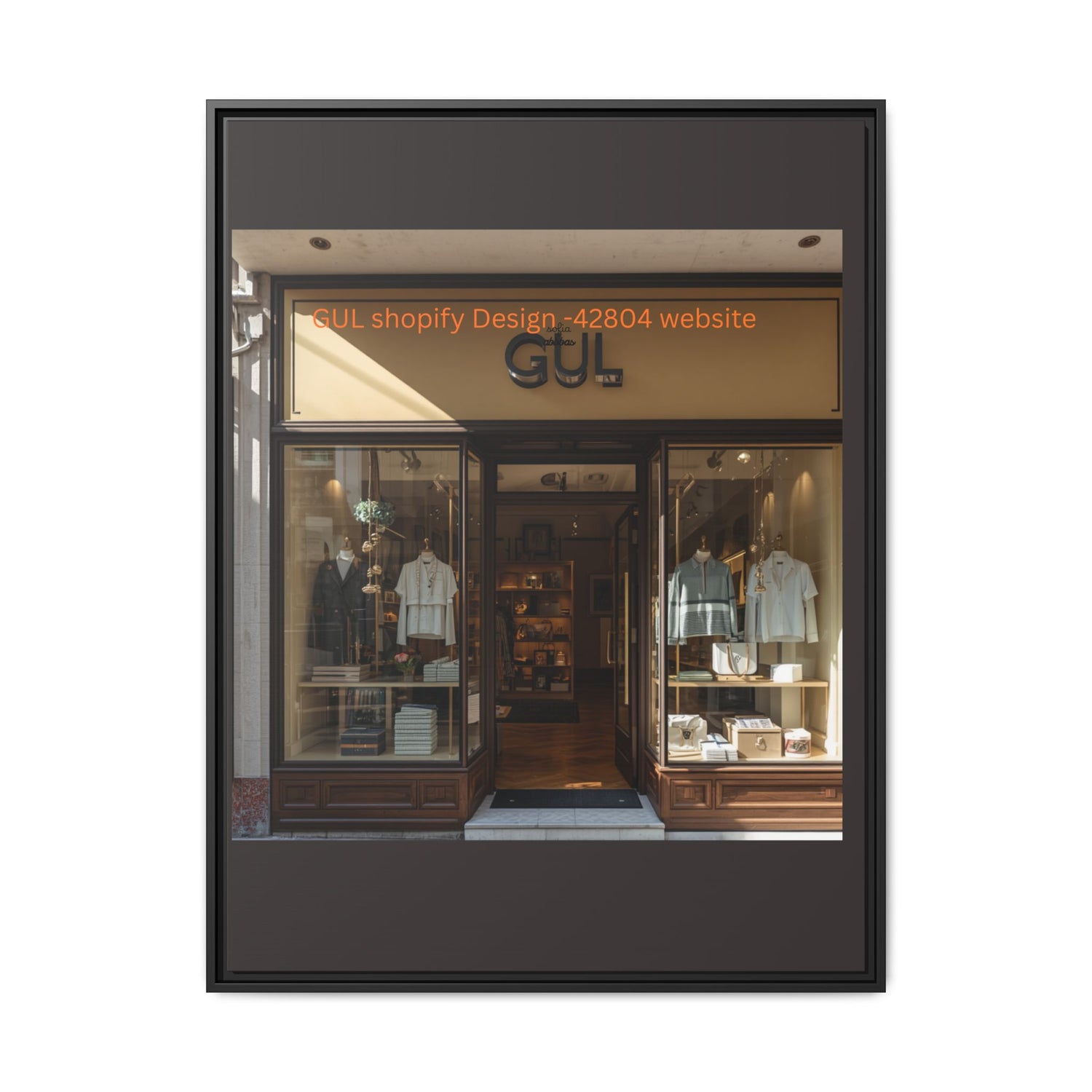 Framed Matte Canvas Print — Boutique Shopfront Photography
