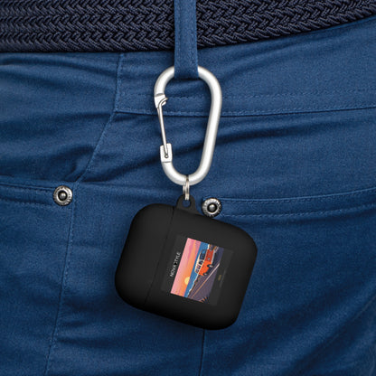 AirPods Case — Retro Sunset Van &amp; Forest Deer Prints