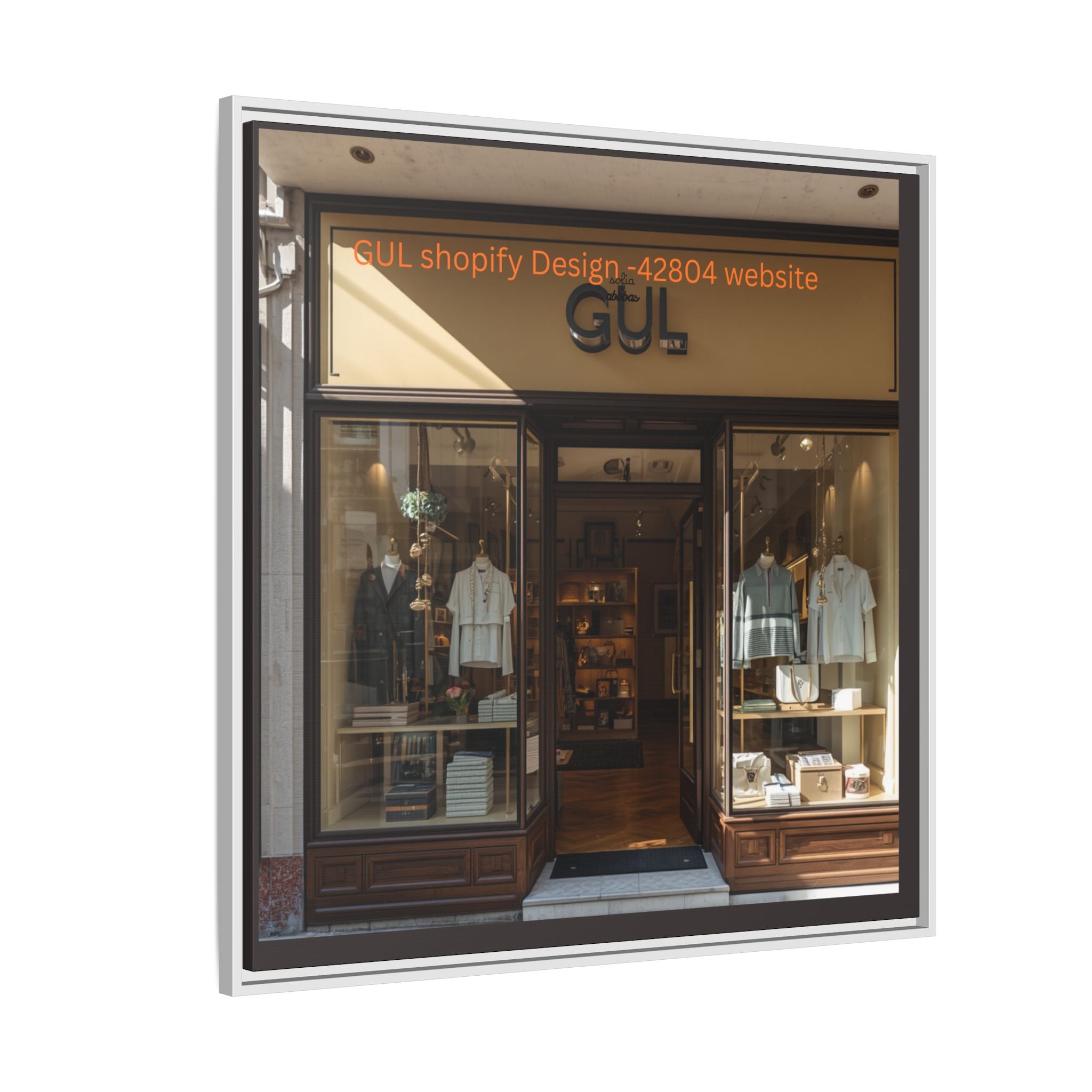 Framed Matte Canvas Print — Boutique Shopfront Photography