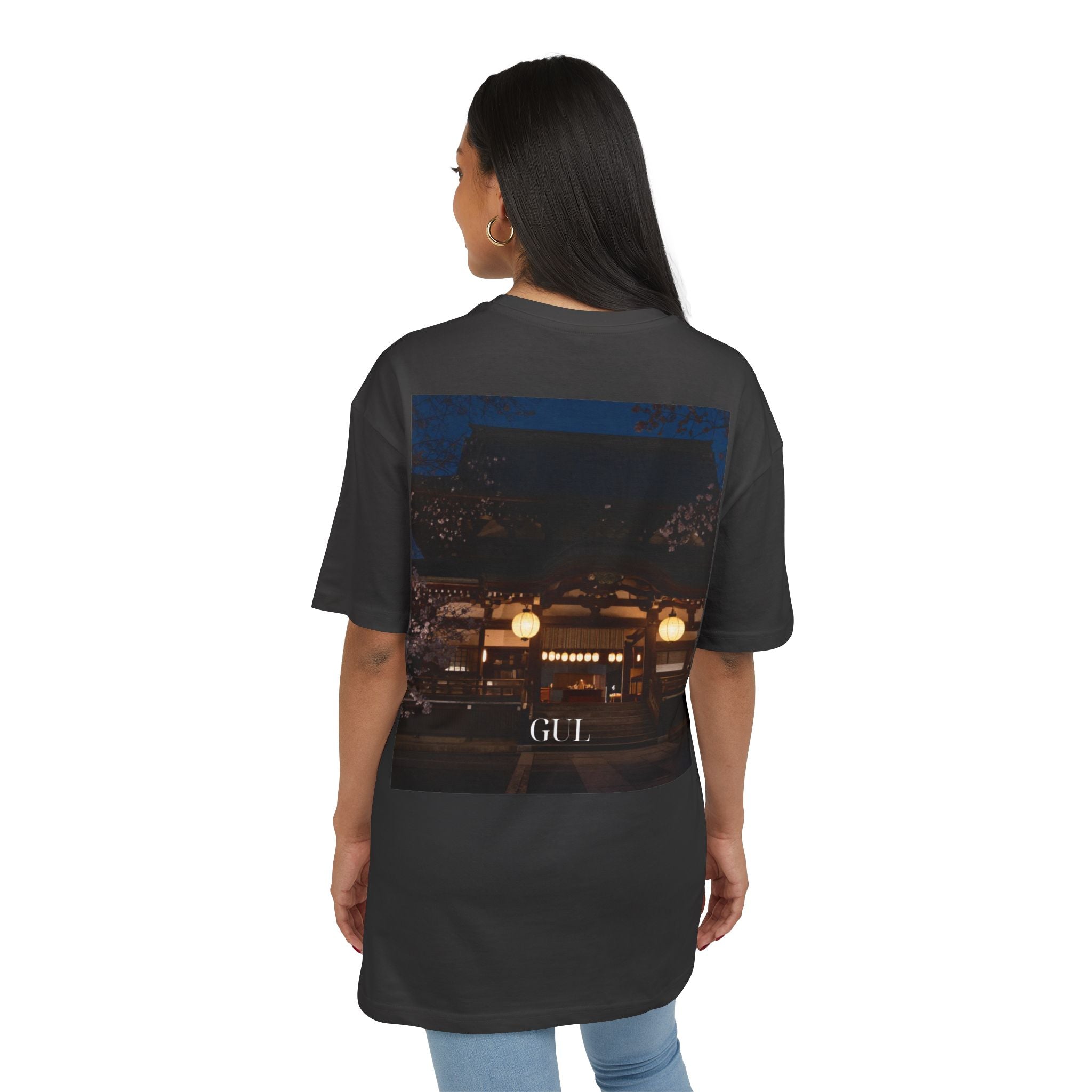 Floral &amp; Nightscape Graphic Tee — Bird of Paradise Photo Print