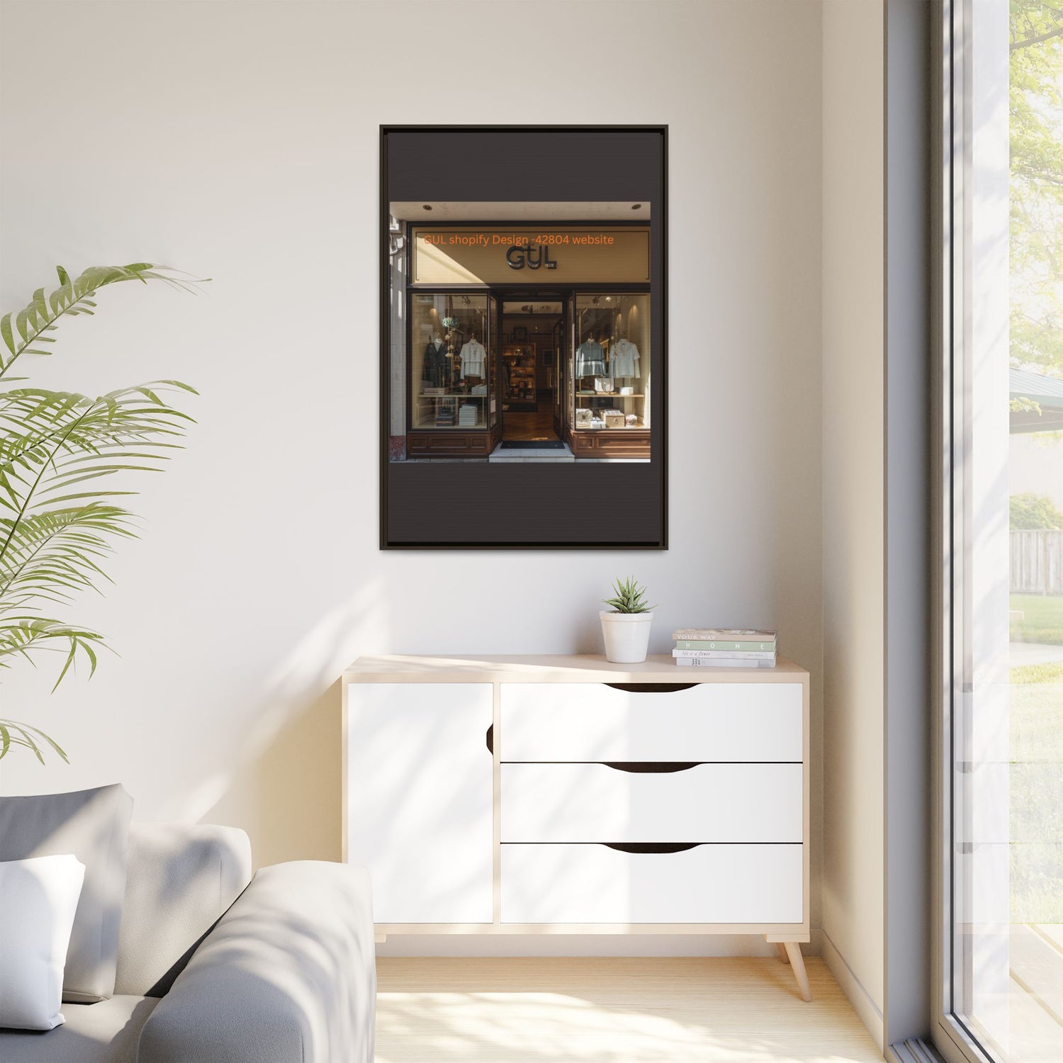 Framed Matte Canvas Print — Boutique Shopfront Photography
