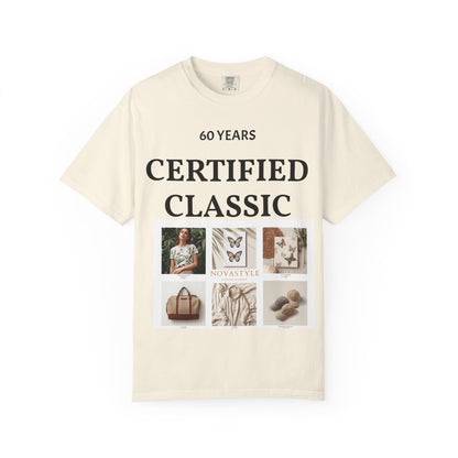 Certified Classic 60 Years T-Shirt – Vintage Collage Home &amp; Lifestyle Tee