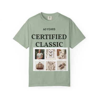 Certified Classic 60 Years T-Shirt – Vintage Collage Home &amp; Lifestyle Tee
