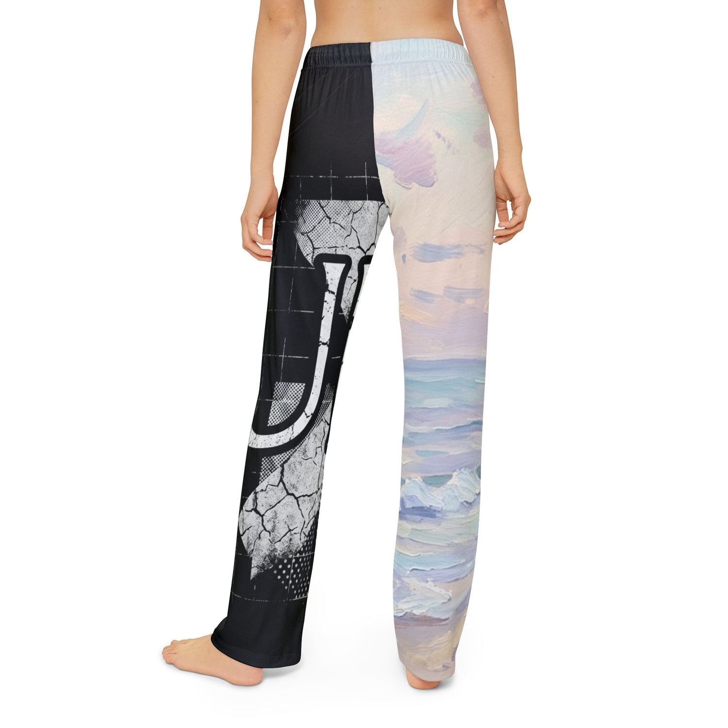 Kids Lounge Pants — Split Graphic Beach &amp; Grunge AOP