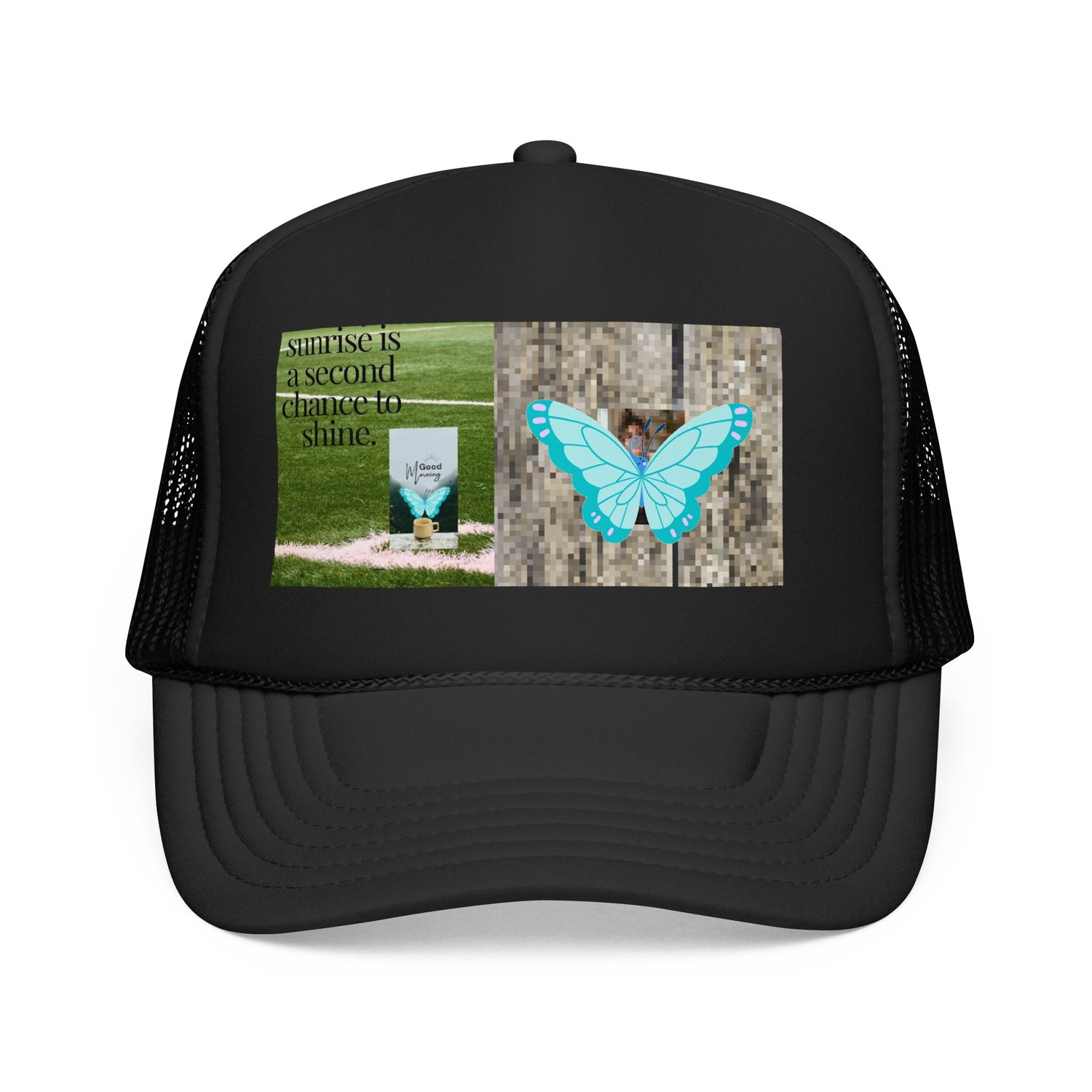 Butterfly Memorial Trucker Hat — In Loving Memory Grave Marker Cap