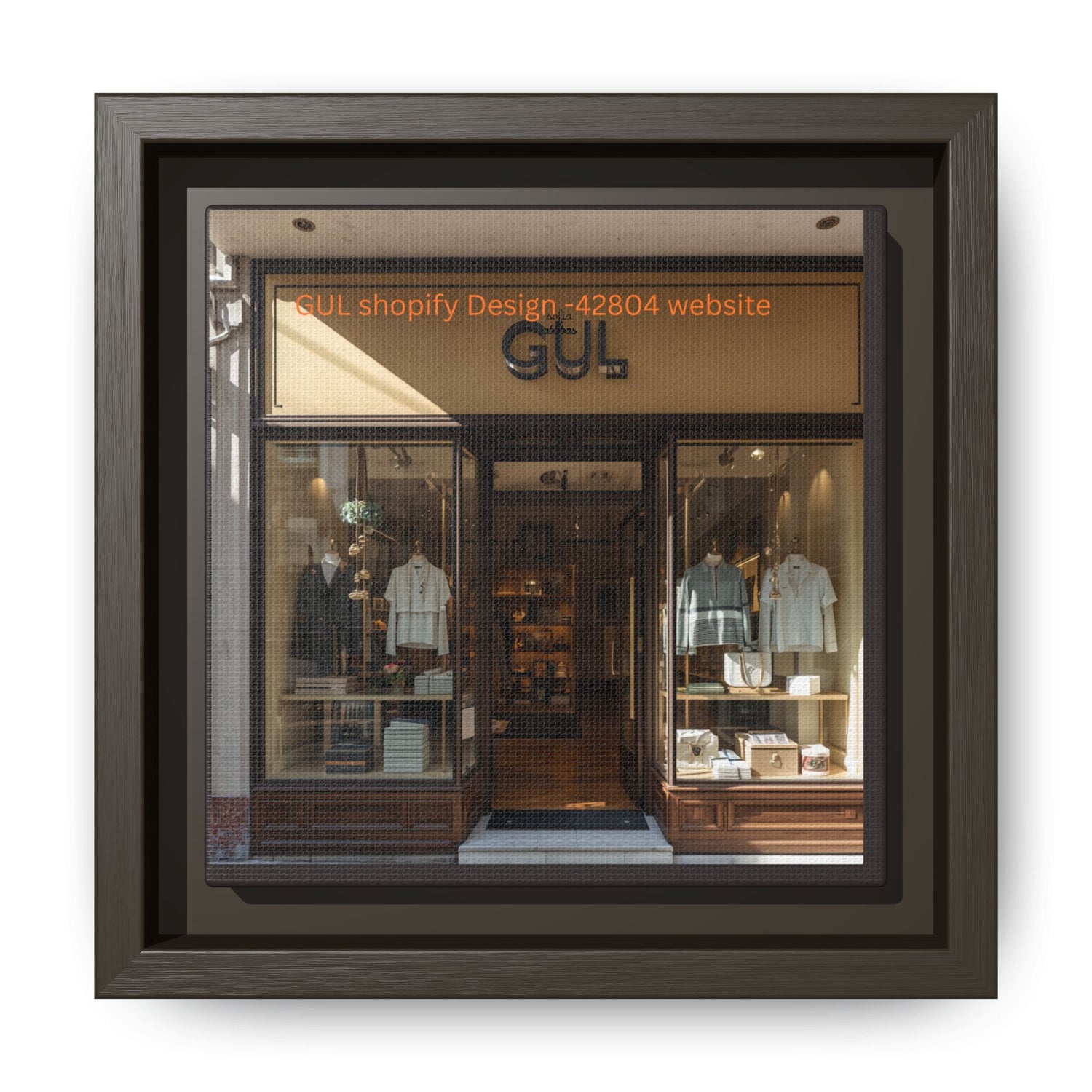 Framed Matte Canvas Print — Boutique Shopfront Photography