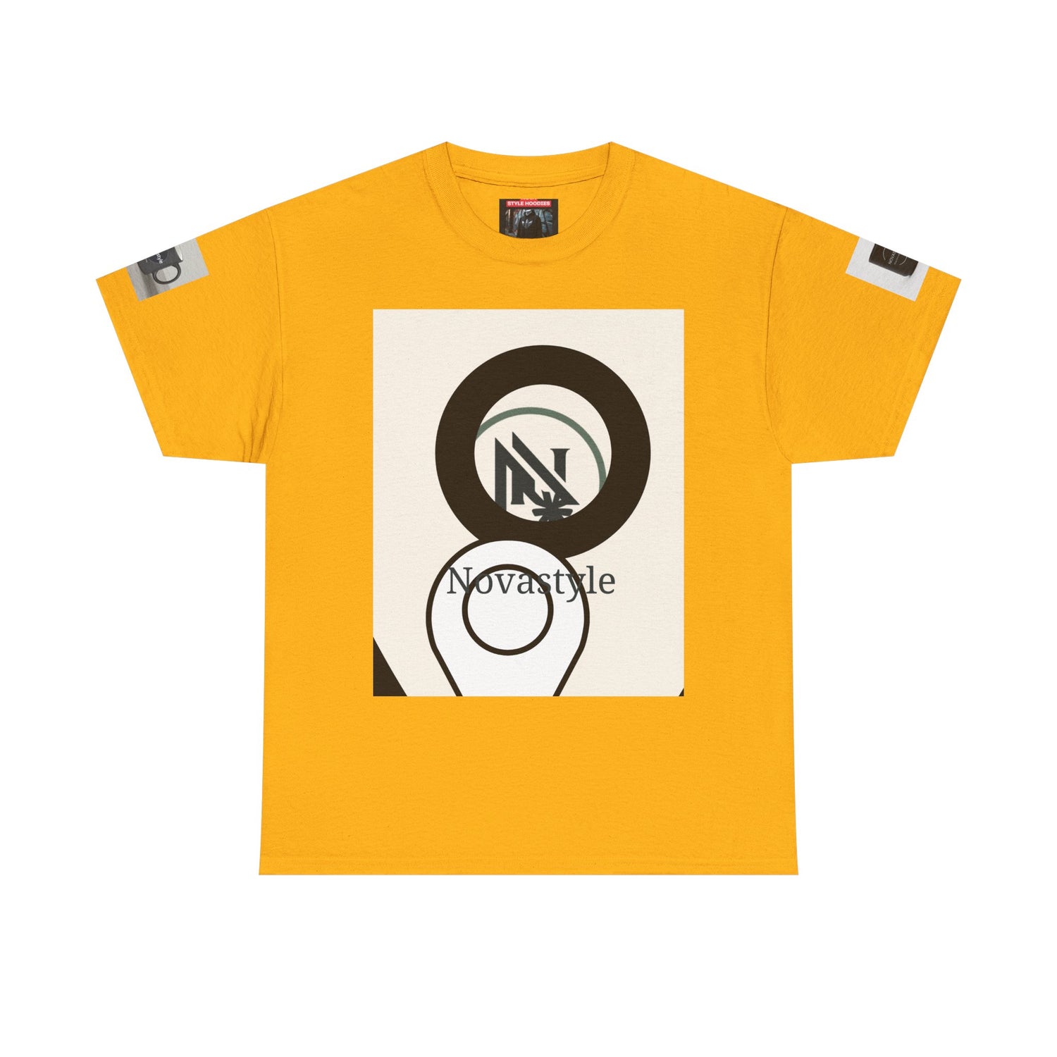 Graphic Tee — Novastyle Minimal Logo &amp; Poster Print T-Shirt