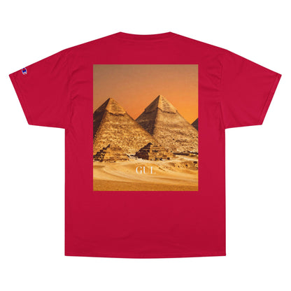 Champion Graphic T‑Shirt — Succulent &amp; Pyramid Photo Print Tee
