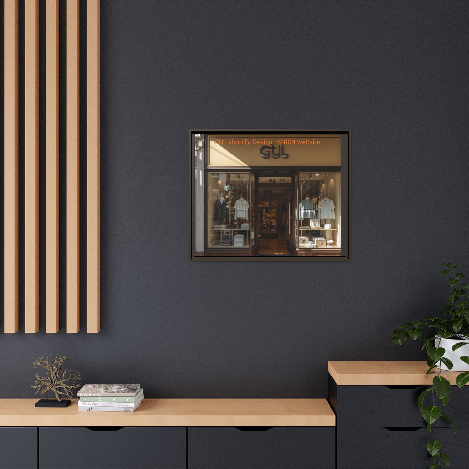 Framed Matte Canvas Print — Boutique Shopfront Photography