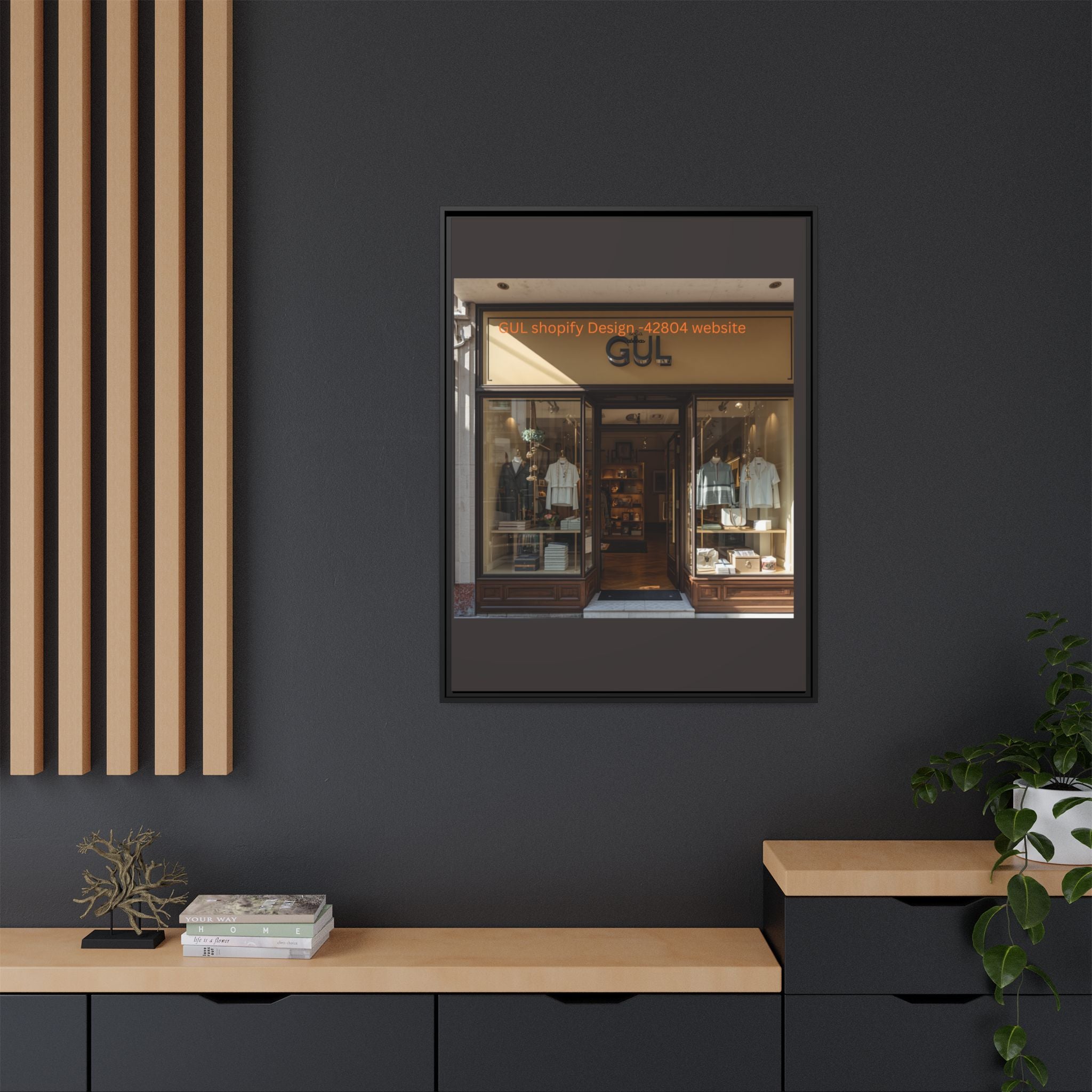 Framed Matte Canvas Print — Boutique Shopfront Photography