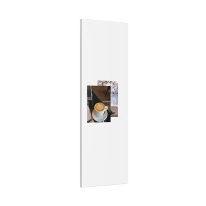Latte &amp; Landscape Matte Canvas Wall Art — Coffee Shop Photo Collage