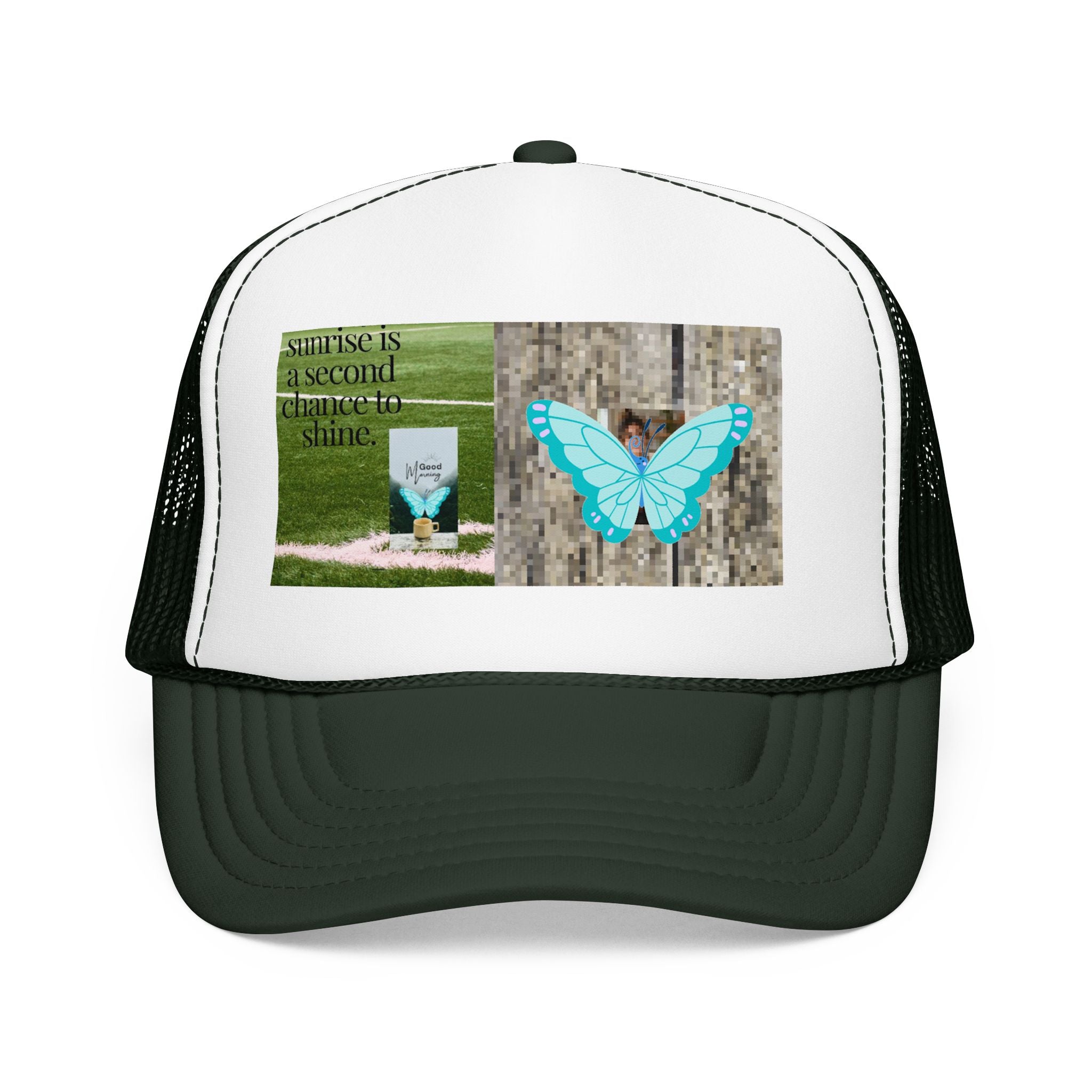 Butterfly Memorial Trucker Hat — In Loving Memory Grave Marker Cap