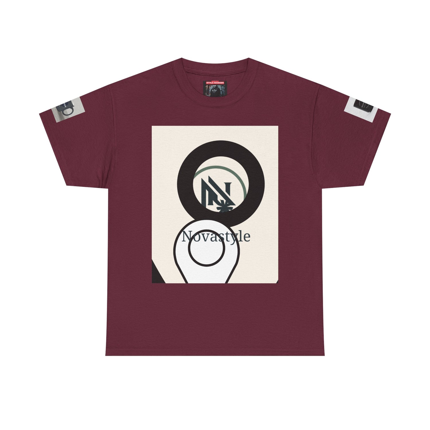 Graphic Tee — Novastyle Minimal Logo &amp; Poster Print T-Shirt