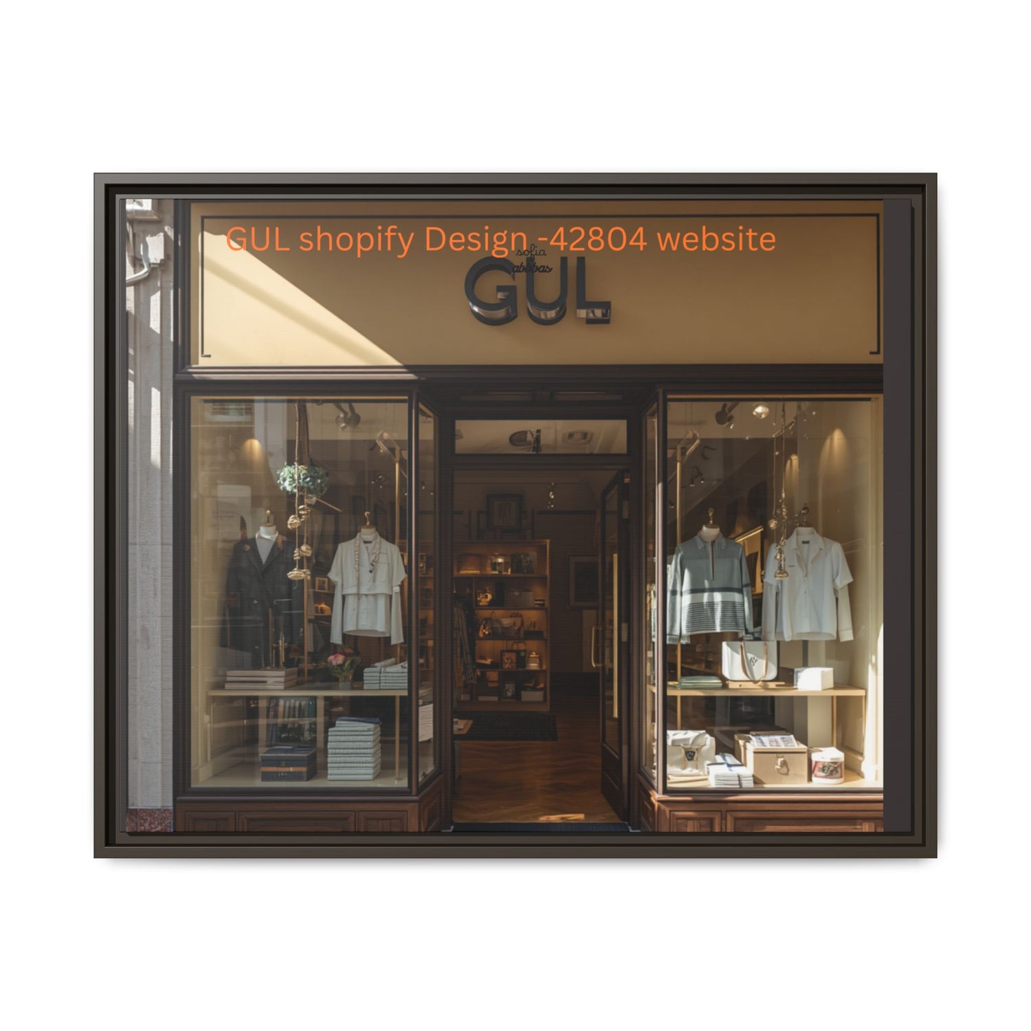 Framed Matte Canvas Print — Boutique Shopfront Photography