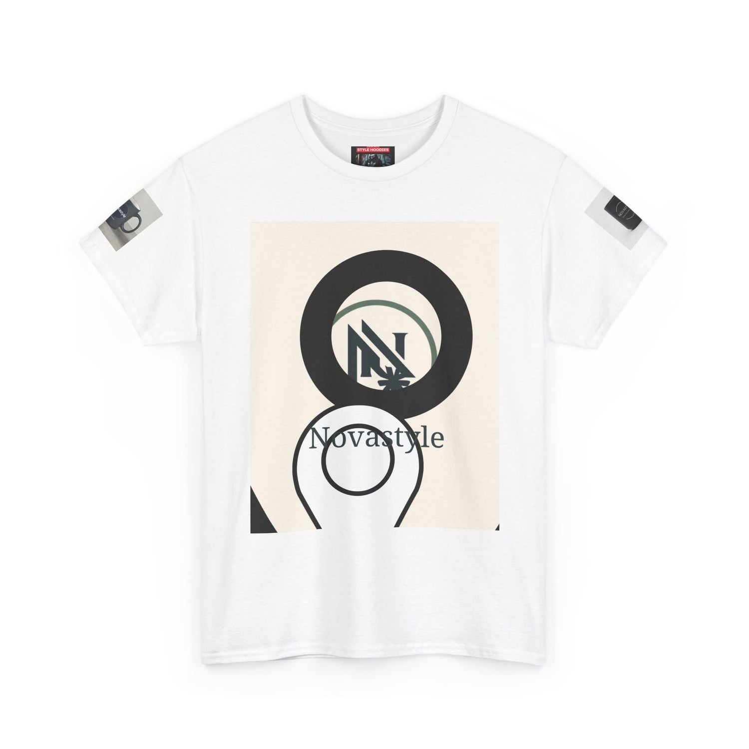 Graphic Tee — Novastyle Minimal Logo &amp; Poster Print T-Shirt