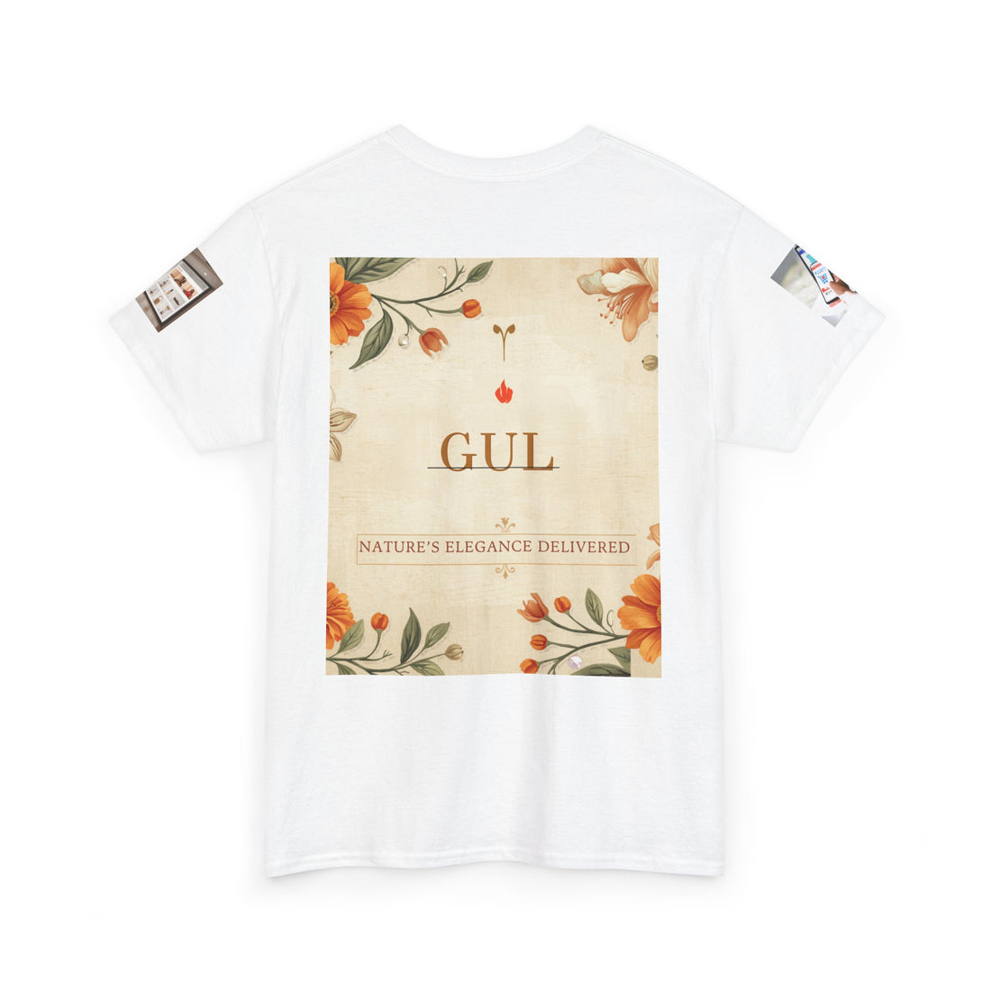 Custom Logo T-Shirt | GUL Floral Botanical Garden Cotton Tee