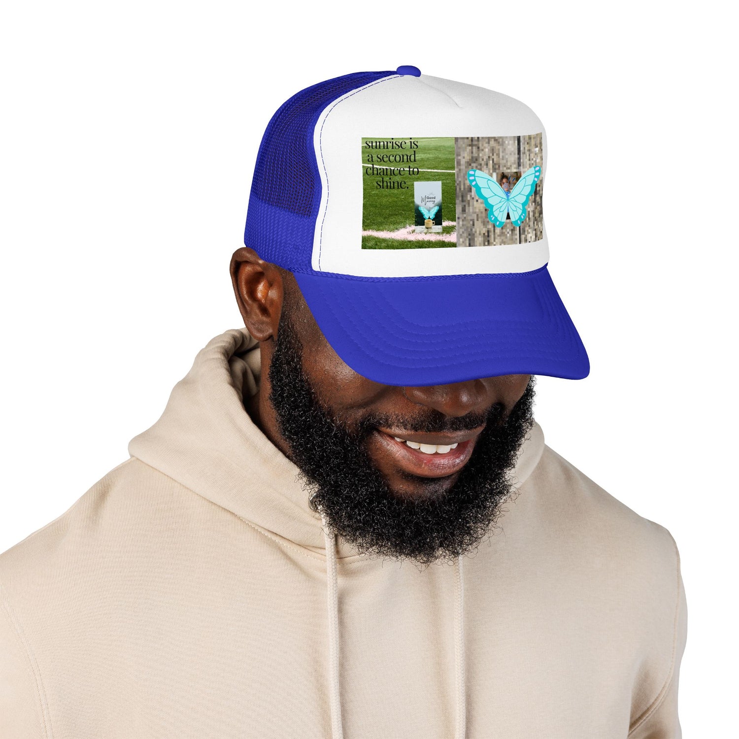Butterfly Memorial Trucker Hat — In Loving Memory Grave Marker Cap