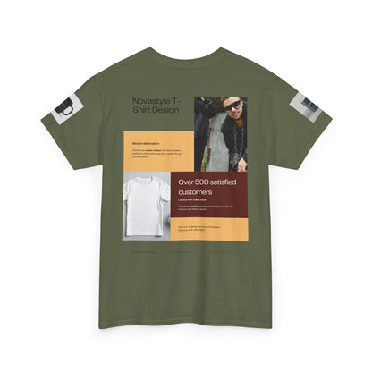 Graphic Tee — Novastyle Minimal Logo &amp; Poster Print T-Shirt