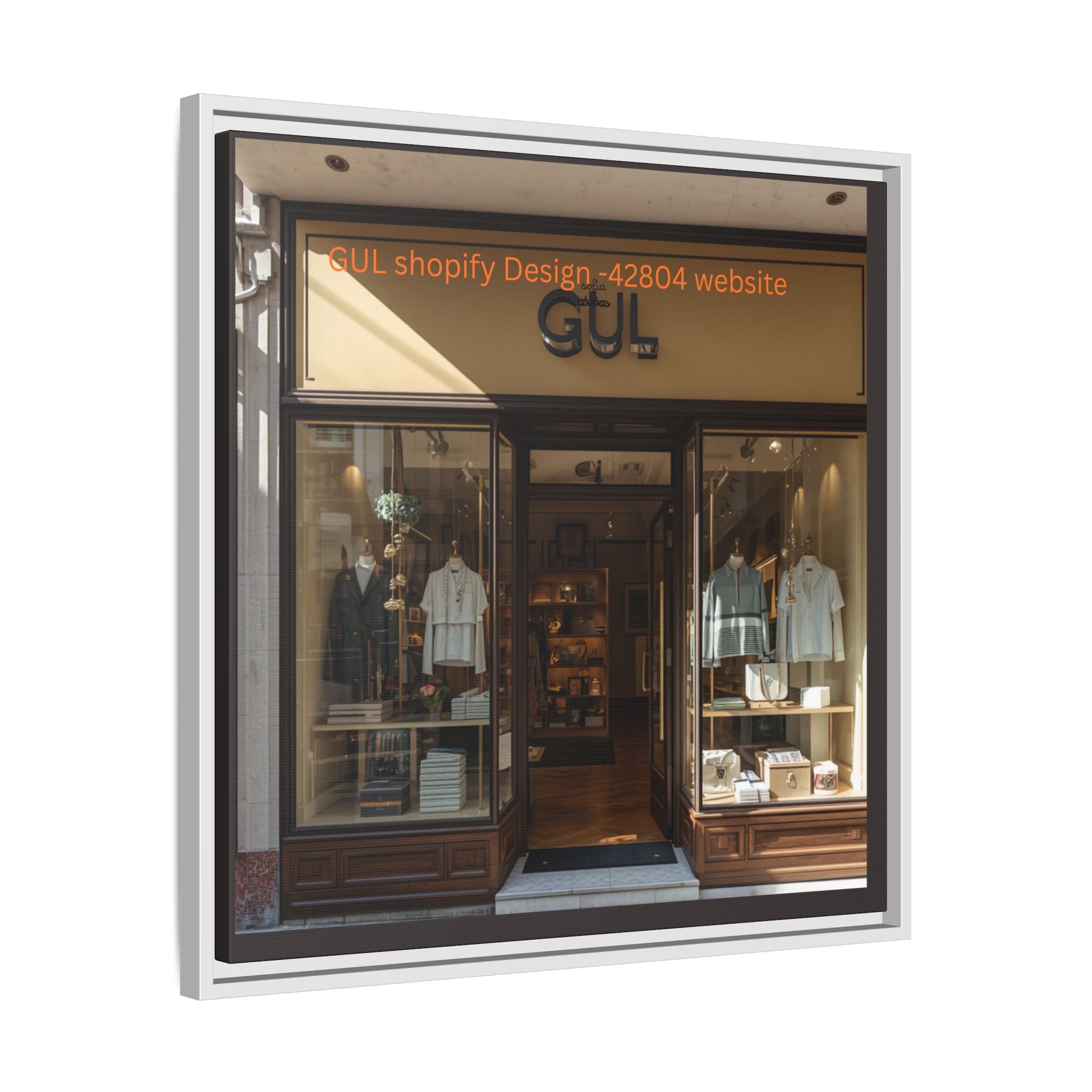 Framed Matte Canvas Print — Boutique Shopfront Photography