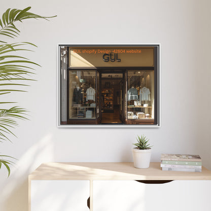 Framed Matte Canvas Print — Boutique Shopfront Photography