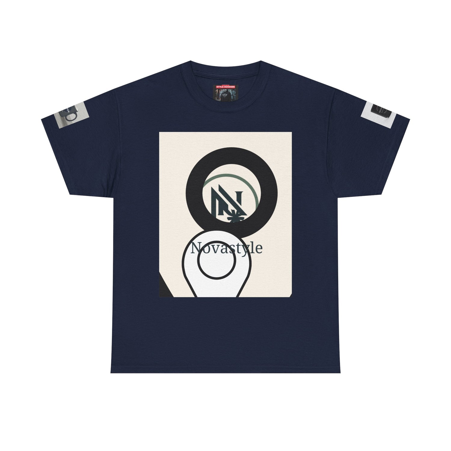 Graphic Tee — Novastyle Minimal Logo &amp; Poster Print T-Shirt