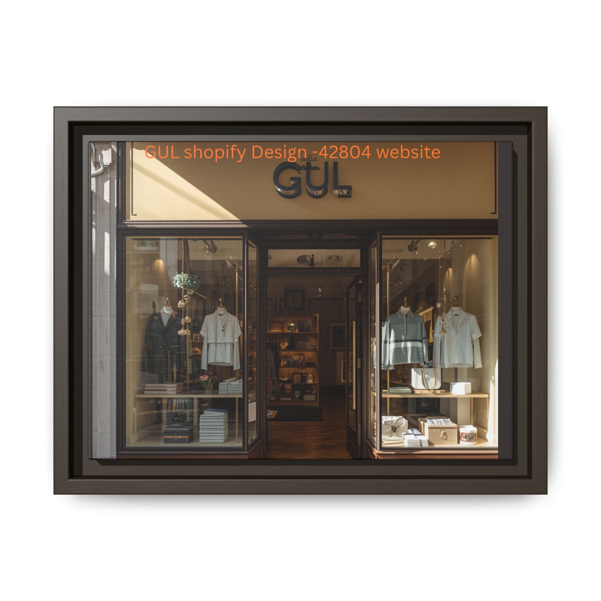 Framed Matte Canvas Print — Boutique Shopfront Photography
