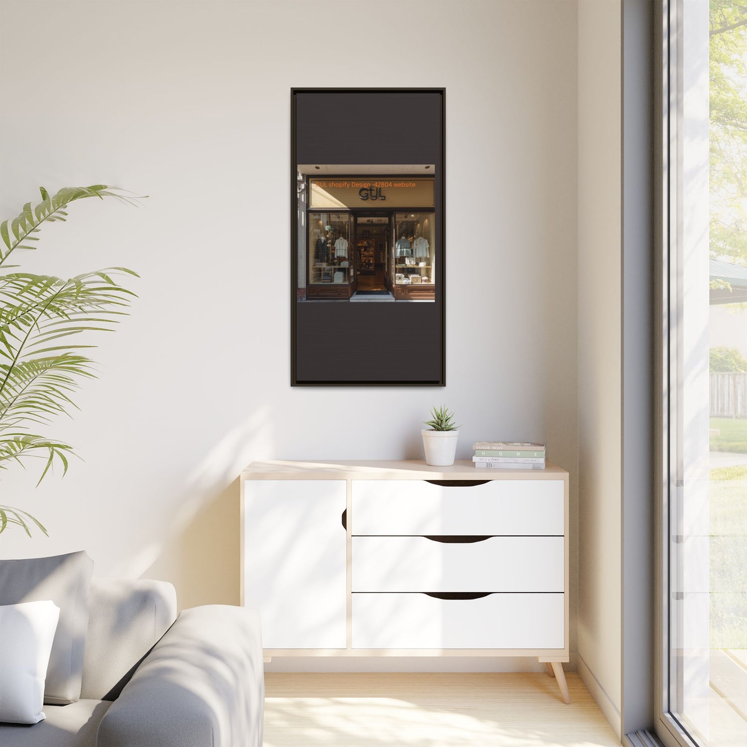 Framed Matte Canvas Print — Boutique Shopfront Photography
