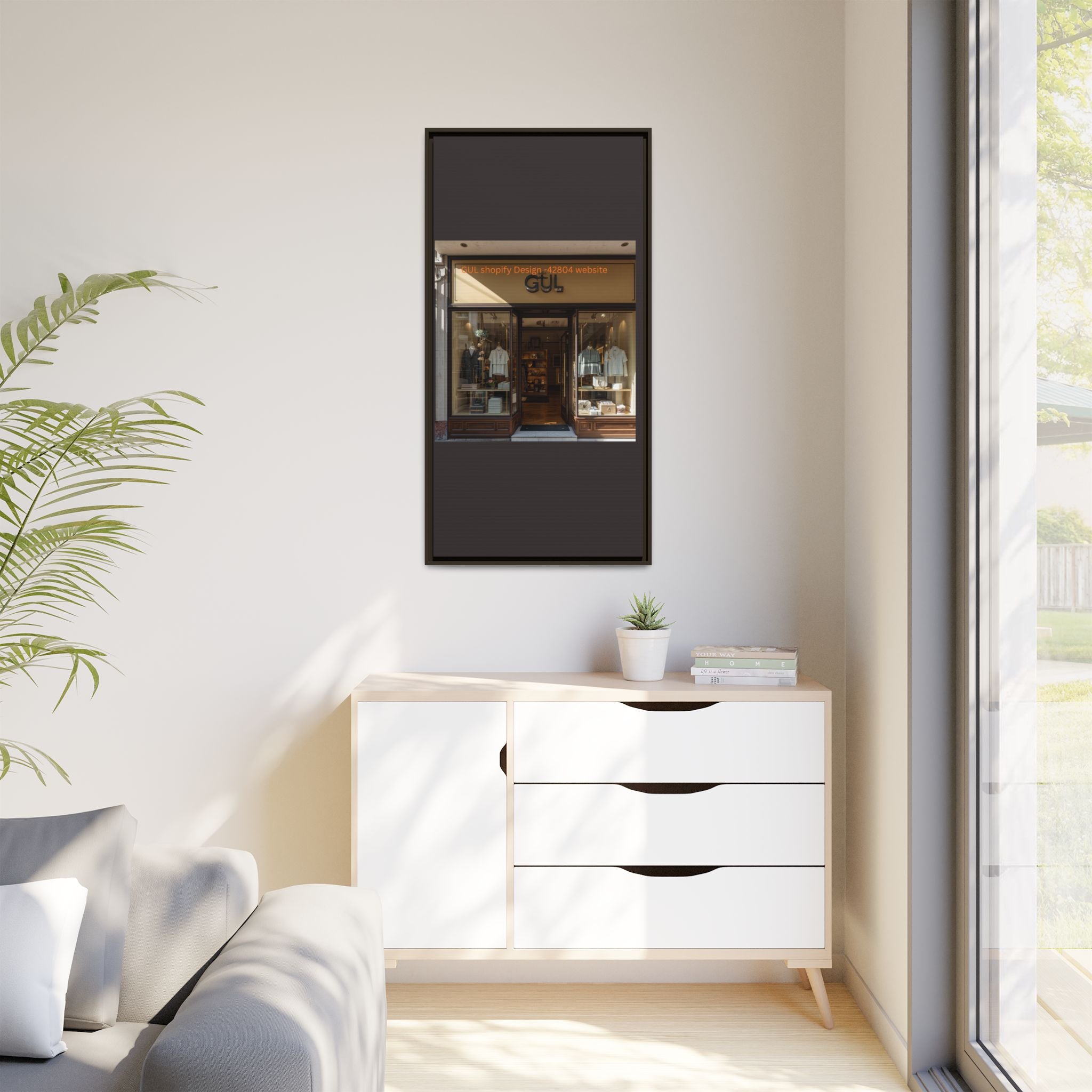 Framed Matte Canvas Print — Boutique Shopfront Photography