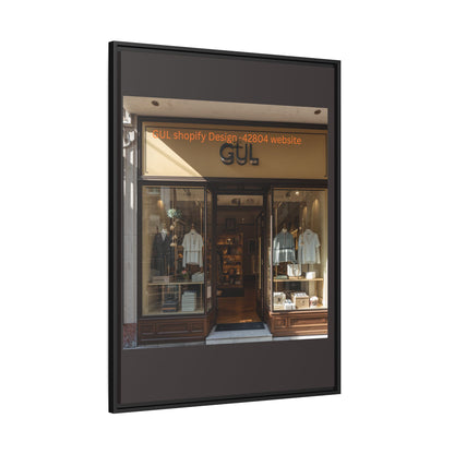 Framed Matte Canvas Print — Boutique Shopfront Photography