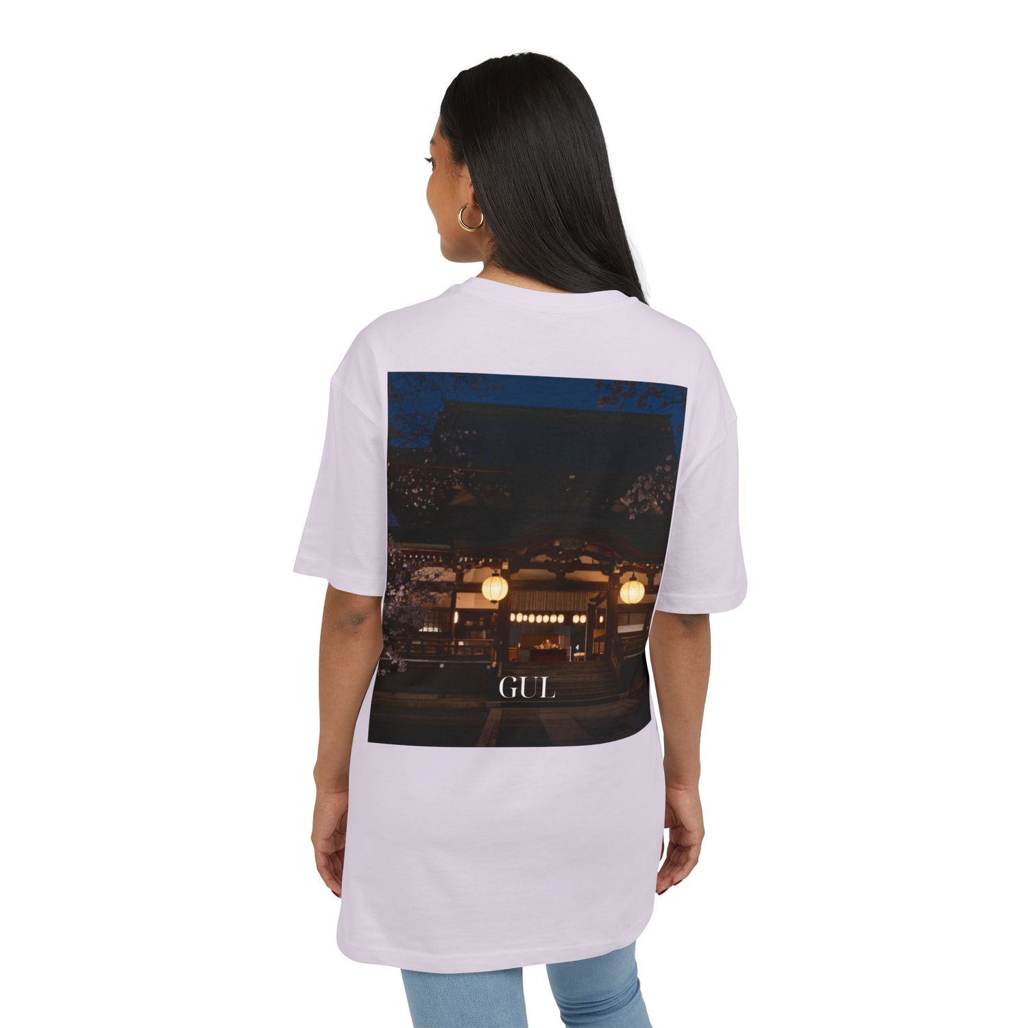 Floral &amp; Nightscape Graphic Tee — Bird of Paradise Photo Print
